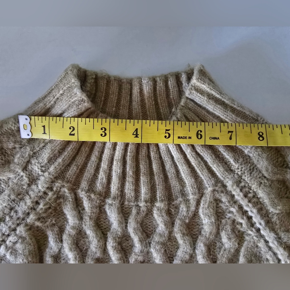 A New Day Cableknit Turtleneck Sweater Sz. S - Picture 9 of 11